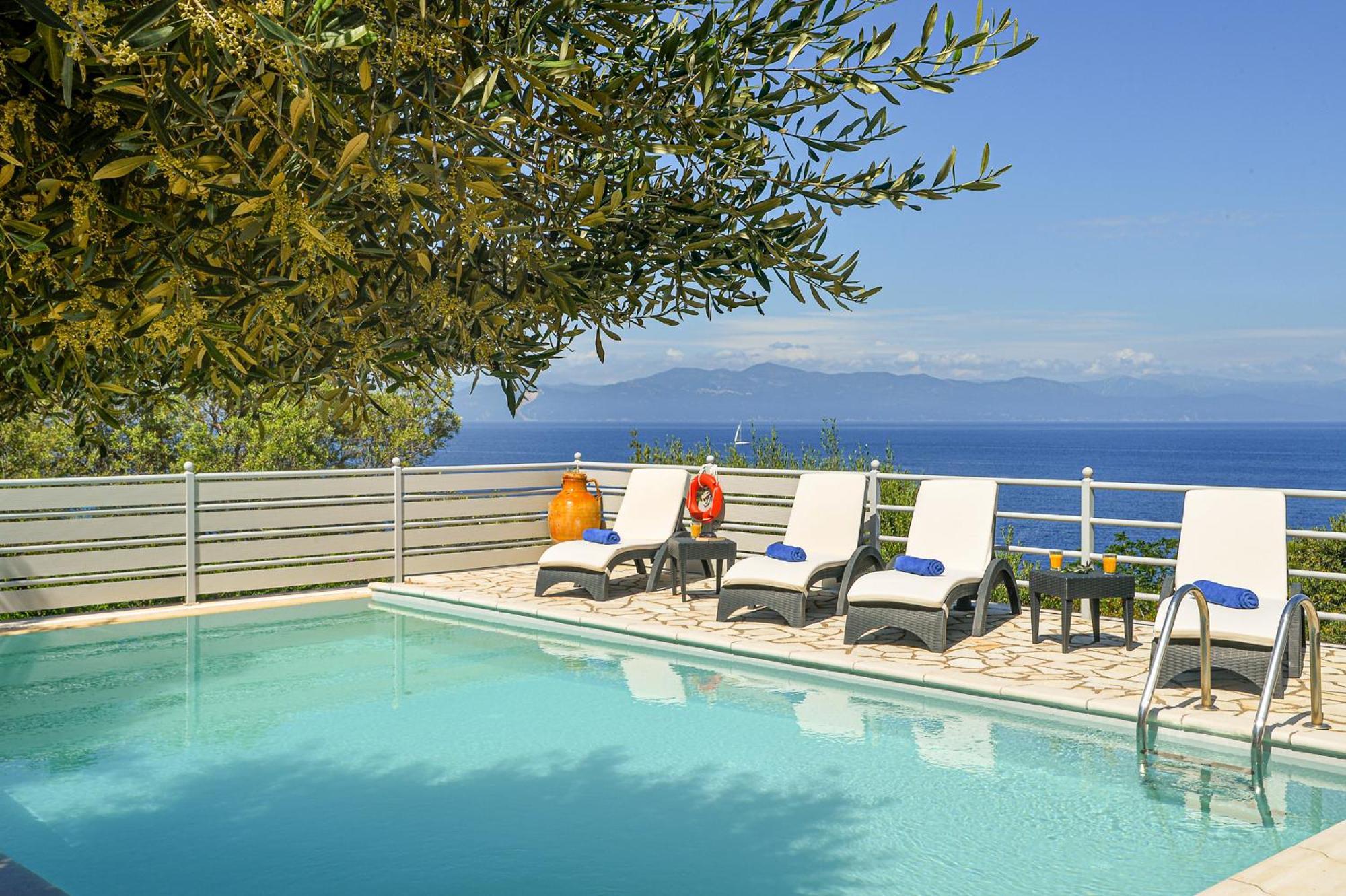 Villa Lioniskari Seaviews - Paxoi'S Private Pool Oasis Porto Ozias Esterno foto